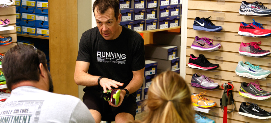 on running shoes in stores